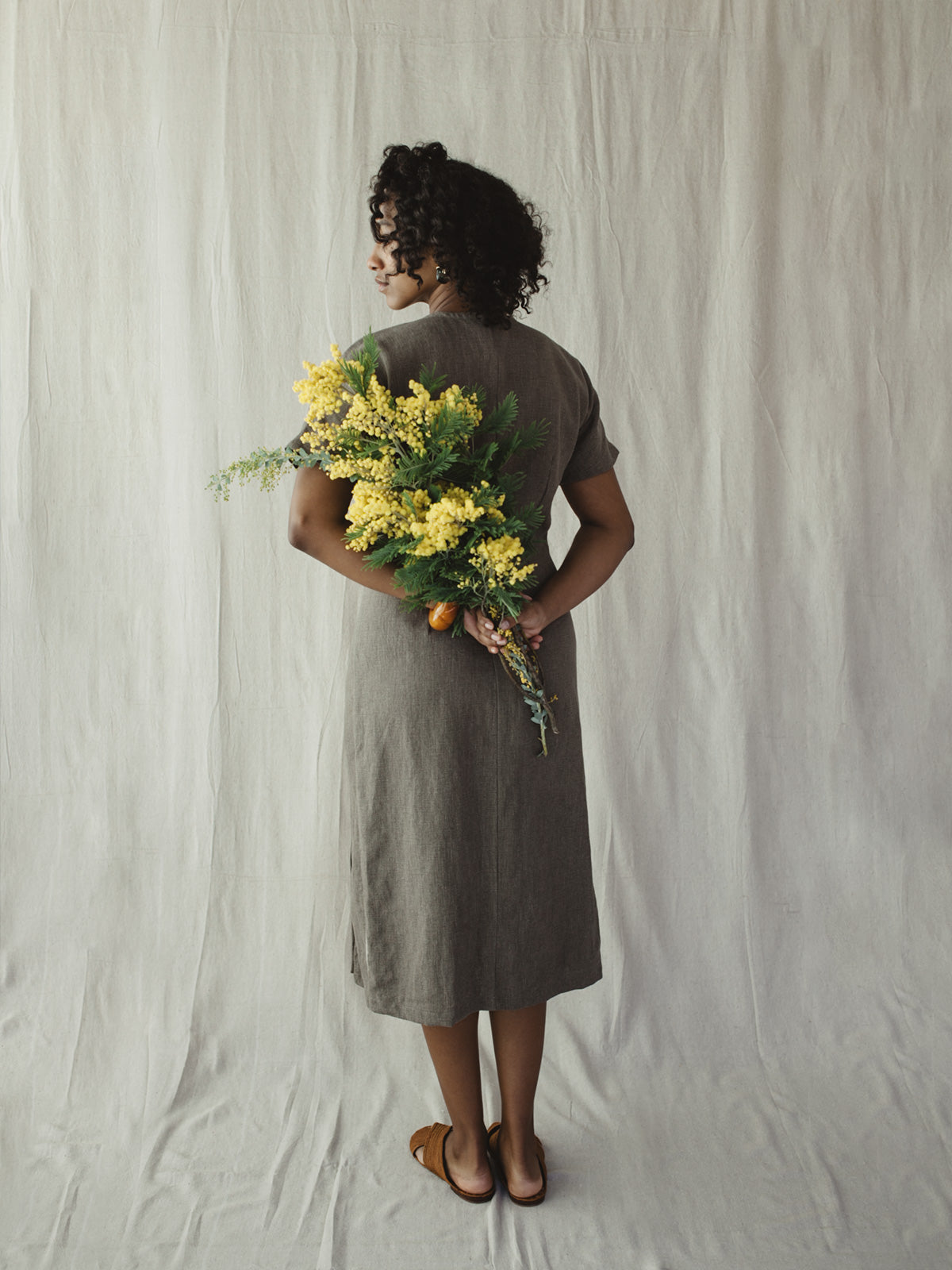 Dahlia Dress - Mushroom