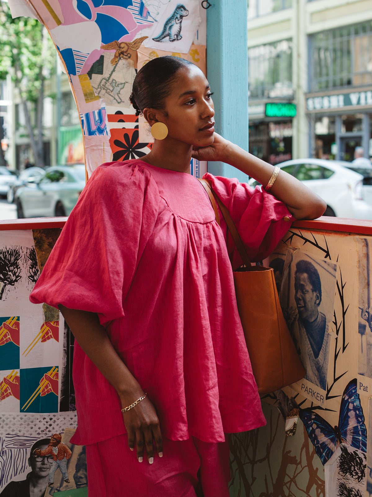 GISELE pink linen shirt  Pink linen, Cute pants, Linen shirt