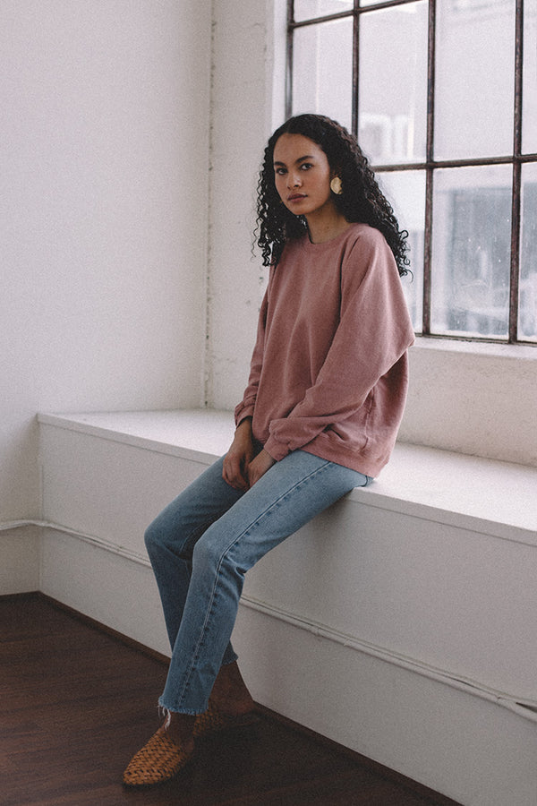 Tig Sweatshirt - Dusty Rose - 1