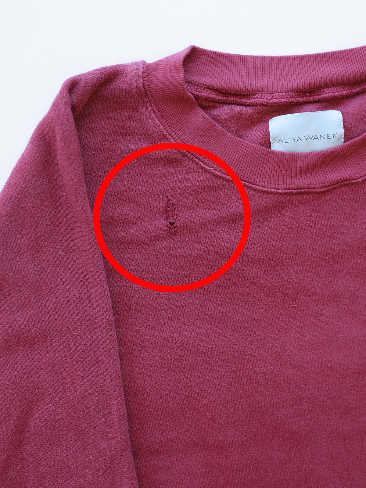 Tig Sweatshirt - Washed Maroon - 1 (Seconds)