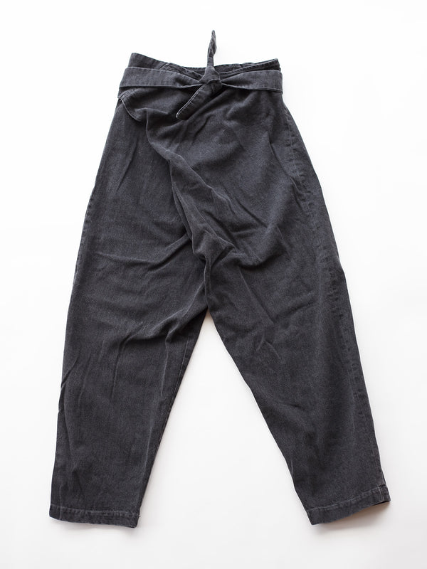 Hiroko Pants - Black Stonewash - S