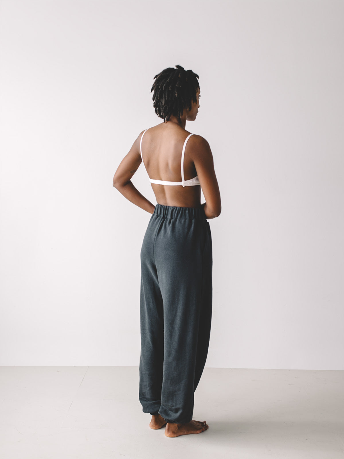 Organic Cotton Hemp Sweatpants Faded Black – ALIYA WANEK