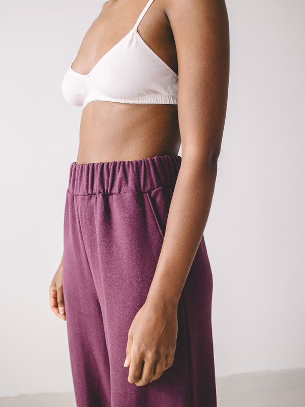 Adele Sweatpants - Plum