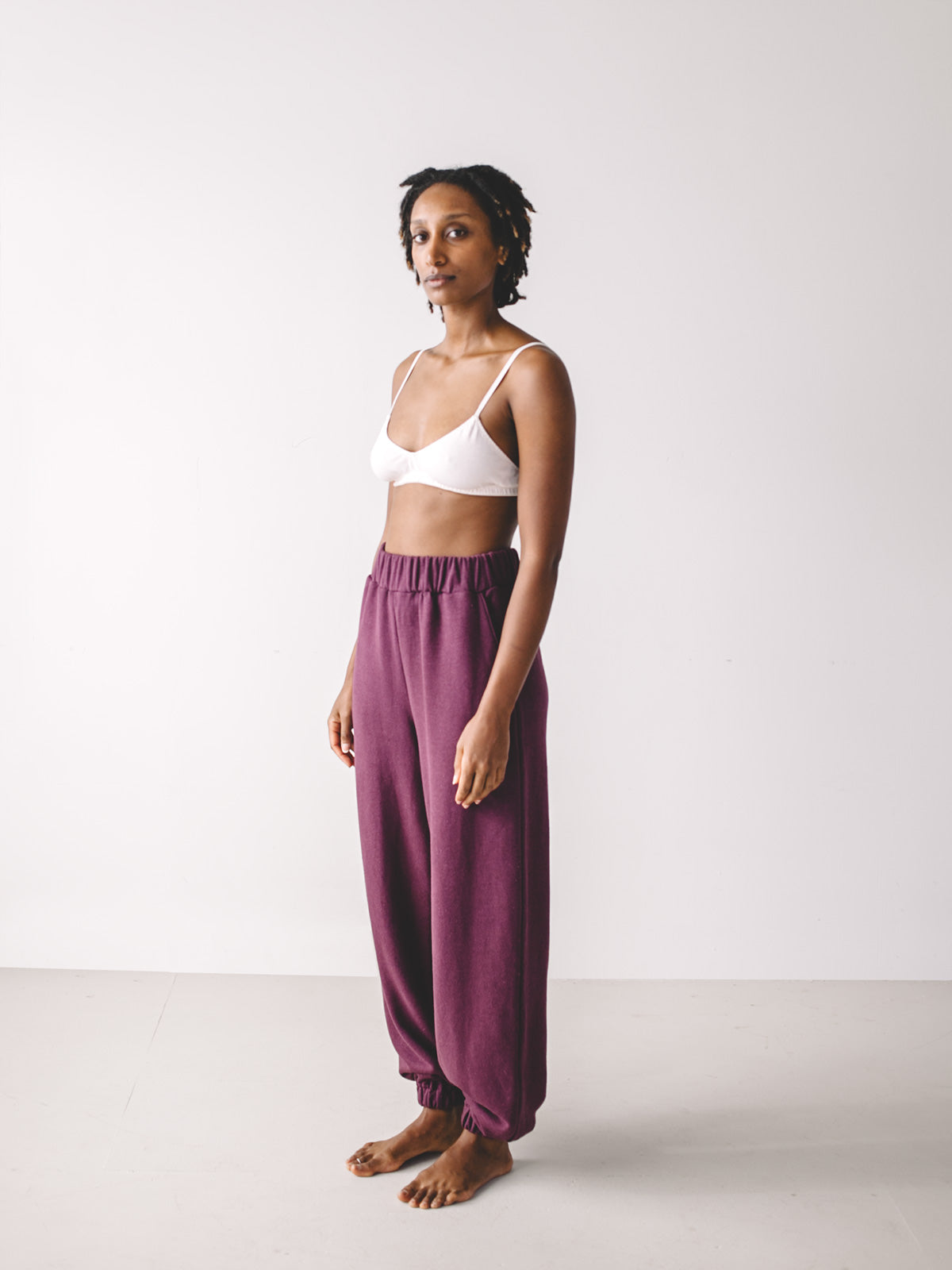 Adele Sweatpants - Plum