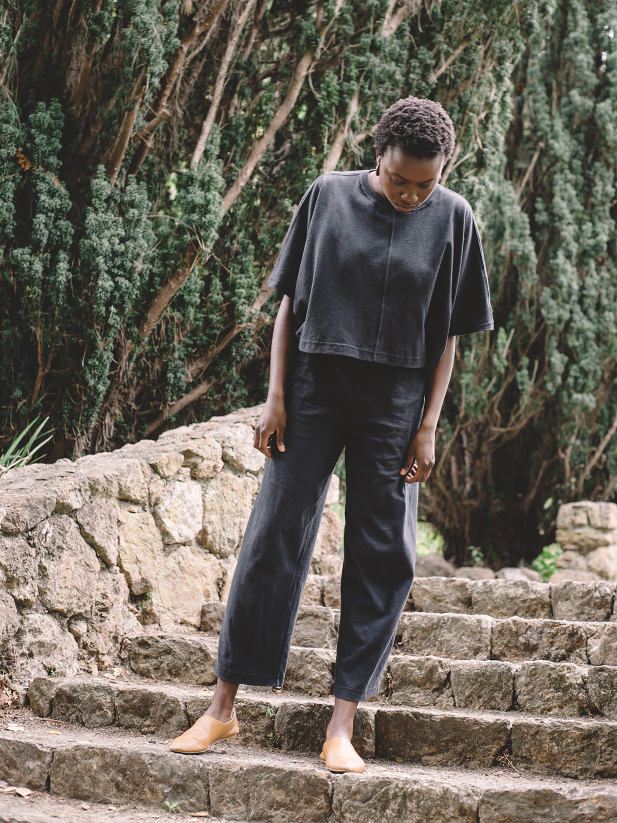Adut Pants - Faded Black Jersey