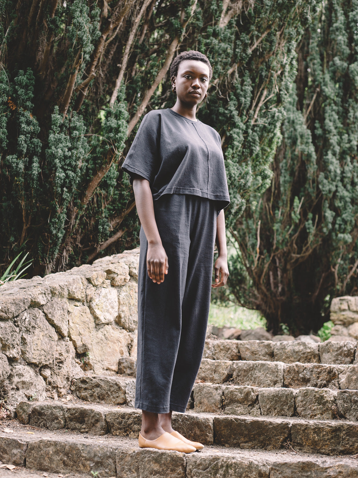 Adut Pants - Faded Black Jersey