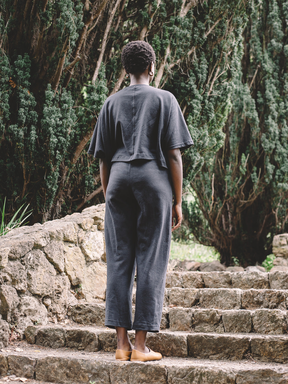 Adut Pants - Faded Black Jersey