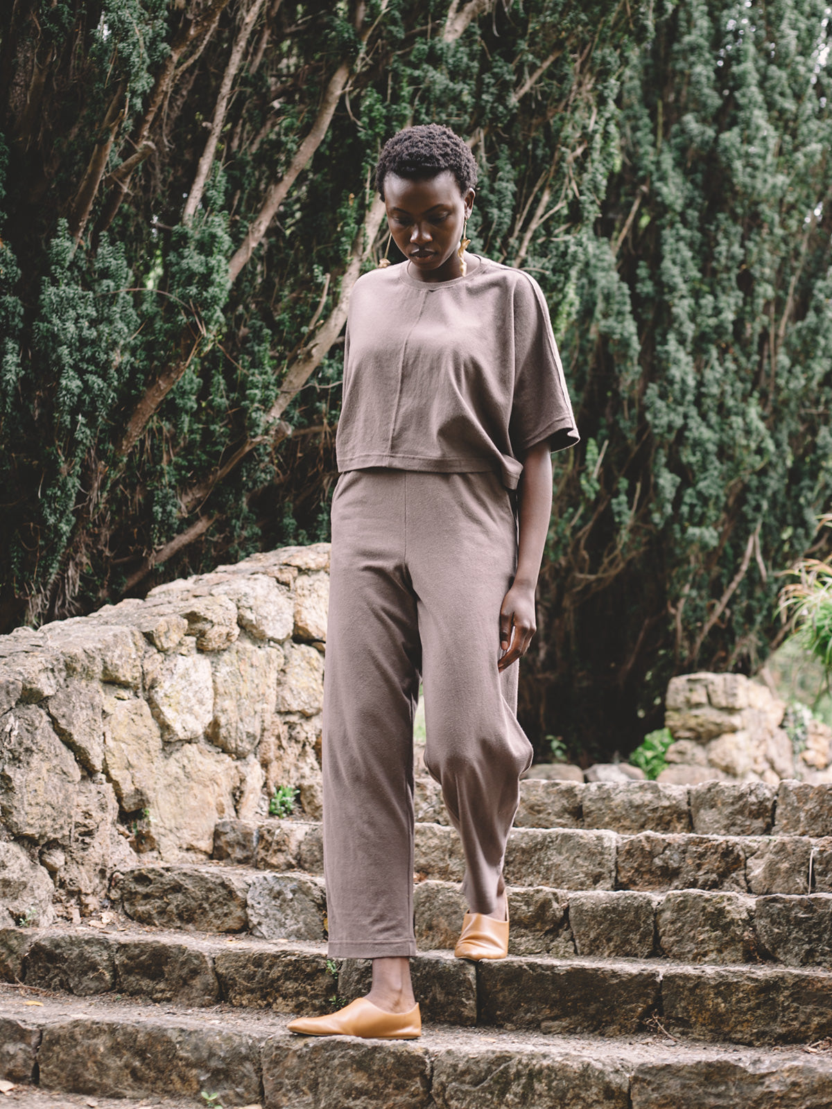 Adut Pants - Mushroom Jersey