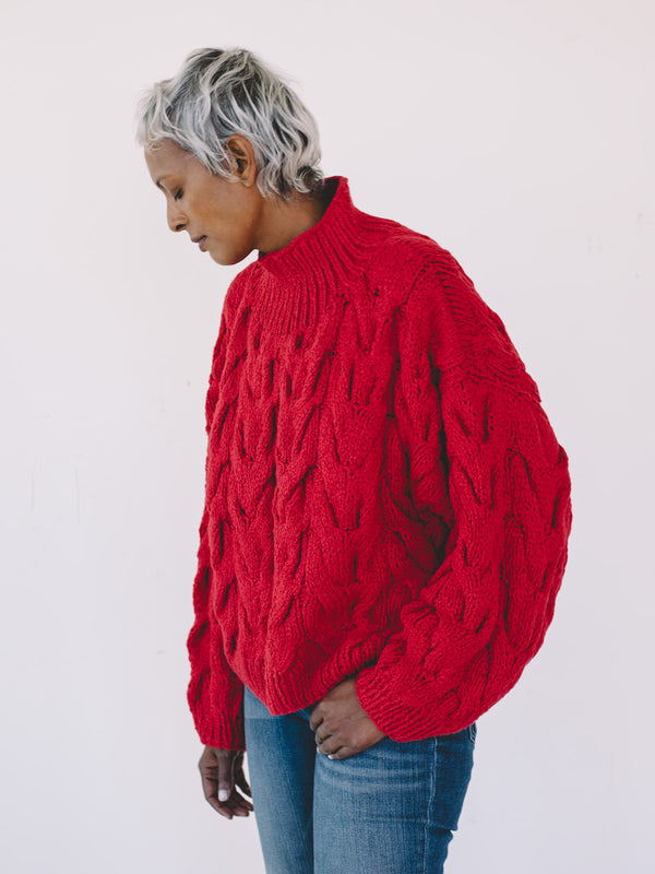 Chioma Sweater - Cherry