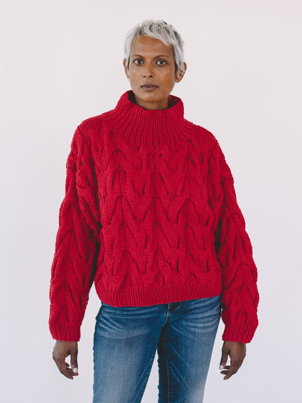 Chioma Sweater - Cherry