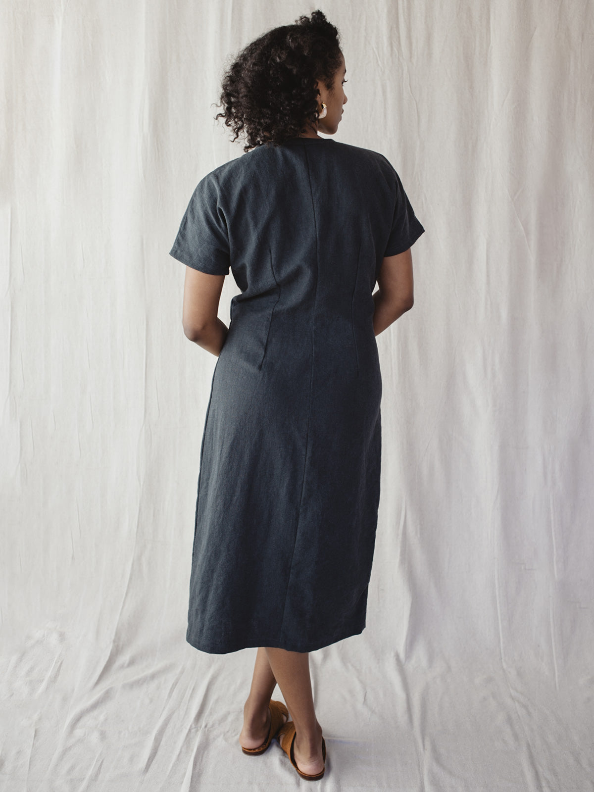 Dahlia Dress - Washed Black – ALIYA WANEK