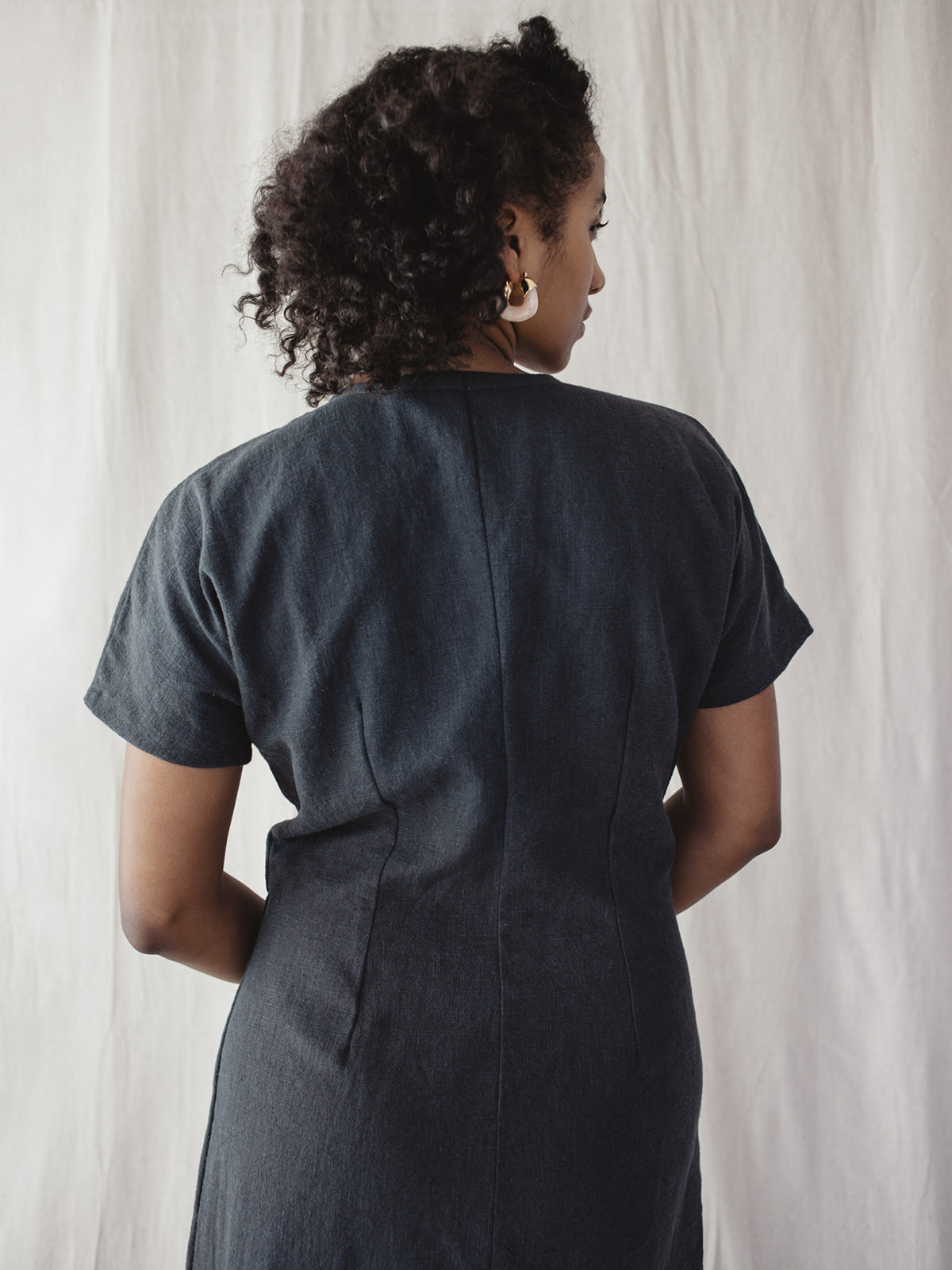 Dahlia Dress - Washed Black – ALIYA WANEK