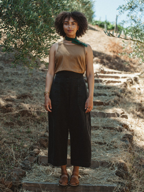 Indra Pants - Black Stonewash - S