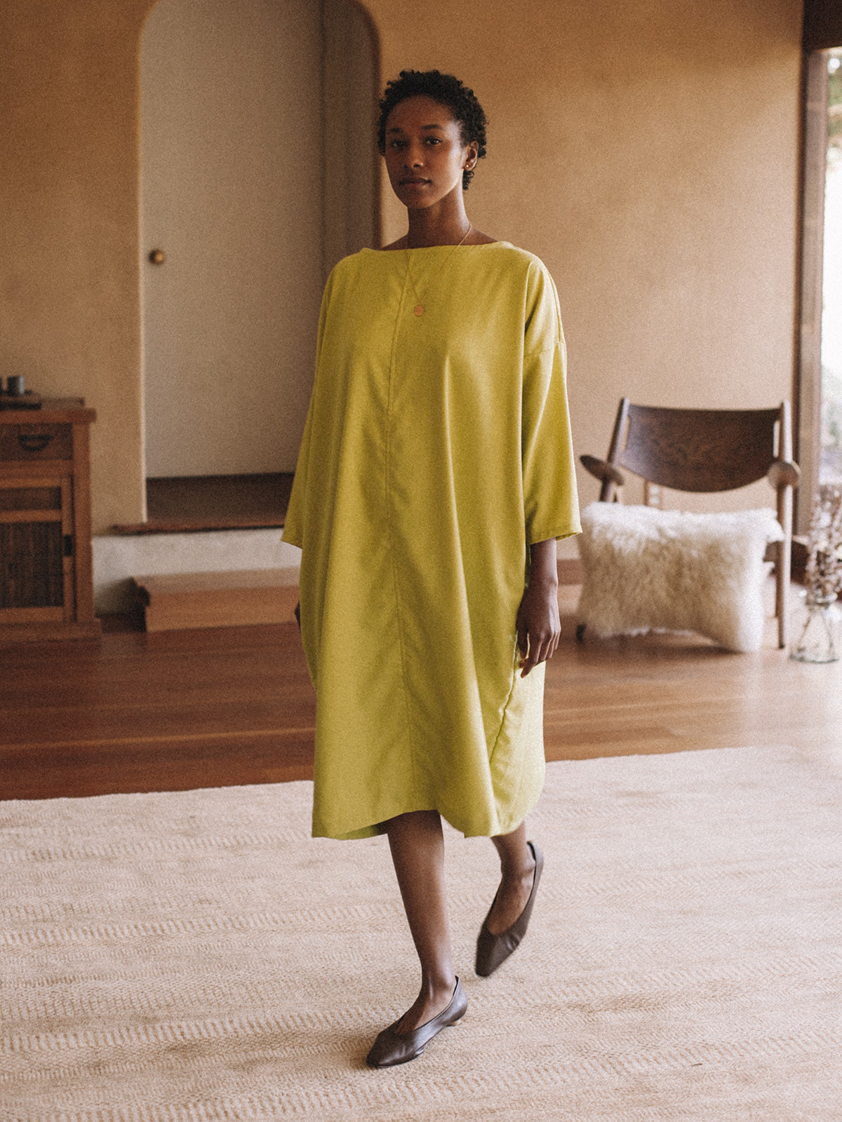Sanaa Dress - Citron - S