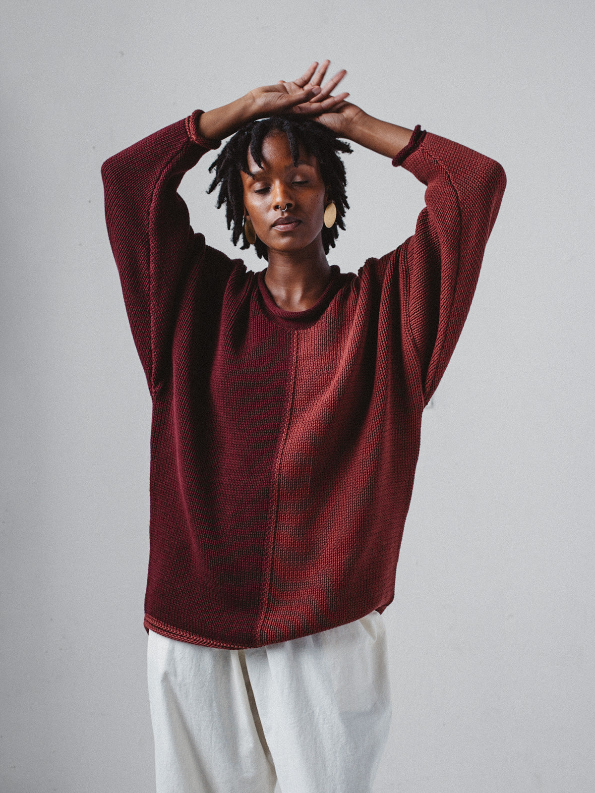 Leal Sweater - Rosewood Duo - S