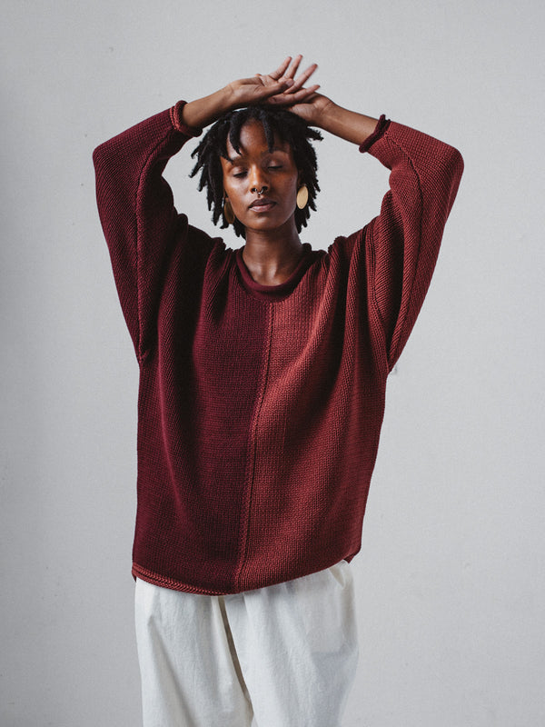 Leal Sweater - Rosewood Duo - S