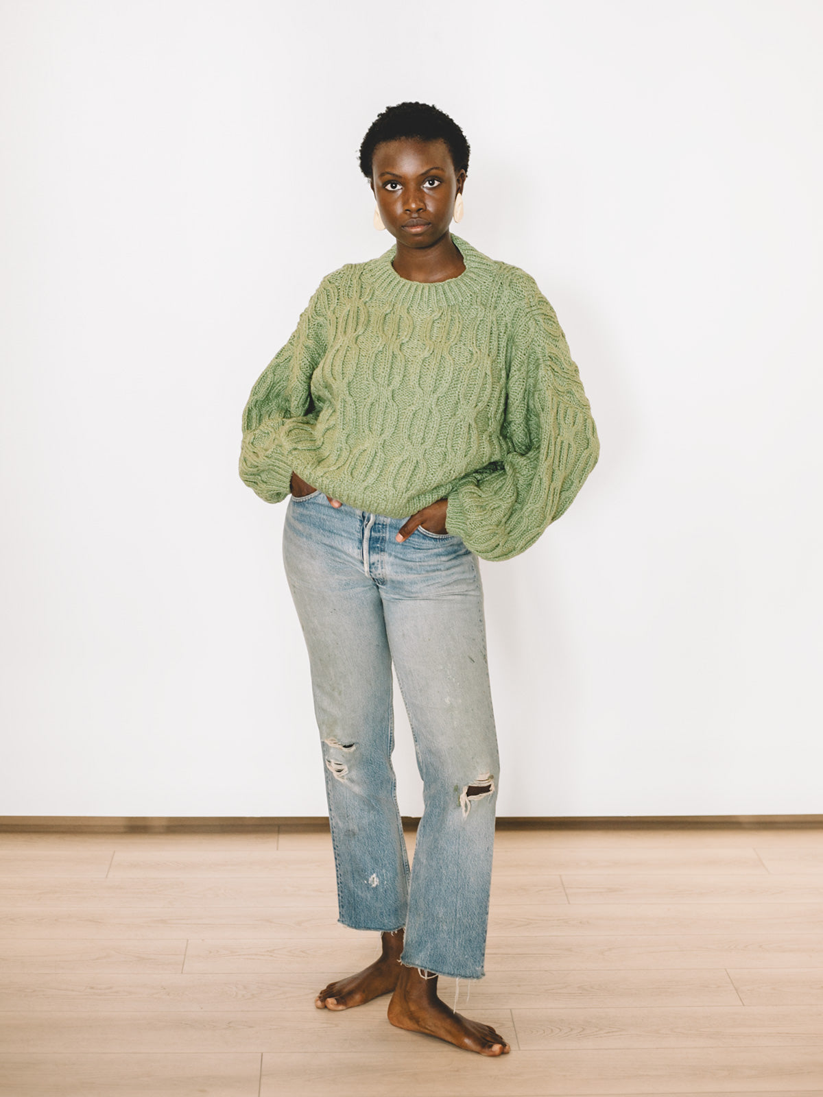 ＜6(ROKU)＞SHIRT KNIT ニット グリーン ケリー 6(ROKU)＞SHIRT KNIT ニット グリーン ケリーの通販はau PAY