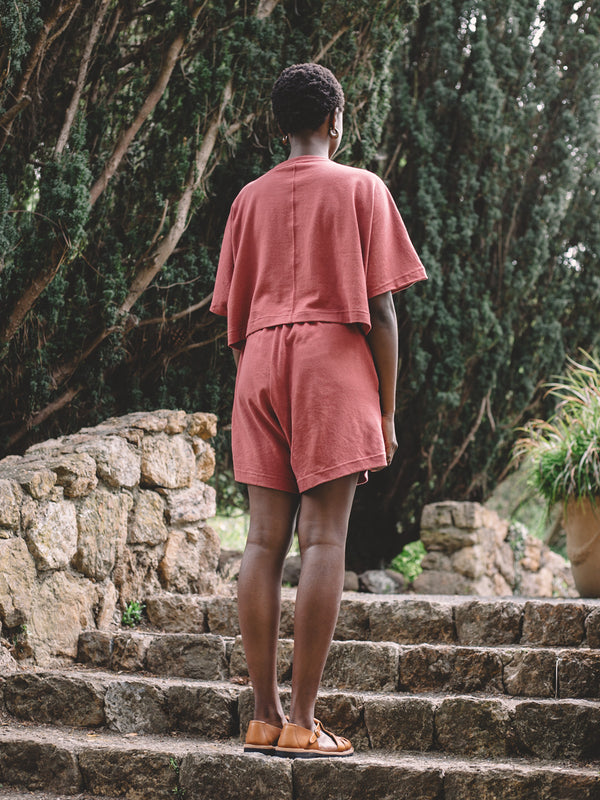 Priya Shorts - Rose Clay Jersey