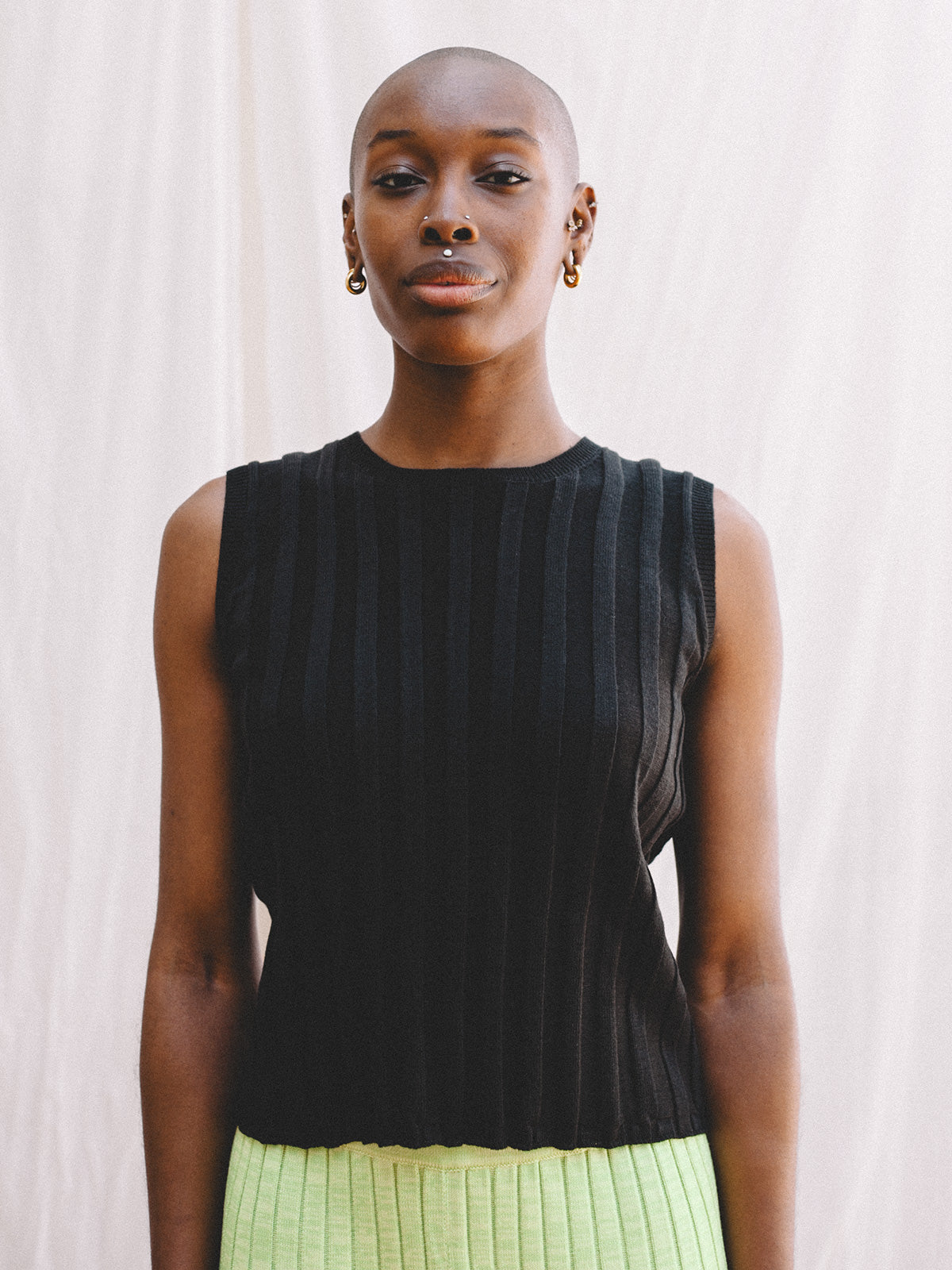 Black Rib Knit Tank – ALIYA WANEK