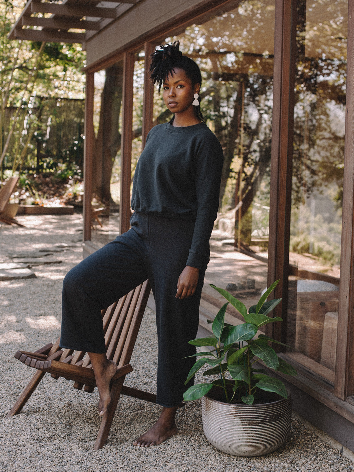 Yenay Sweatpants - Faded Black