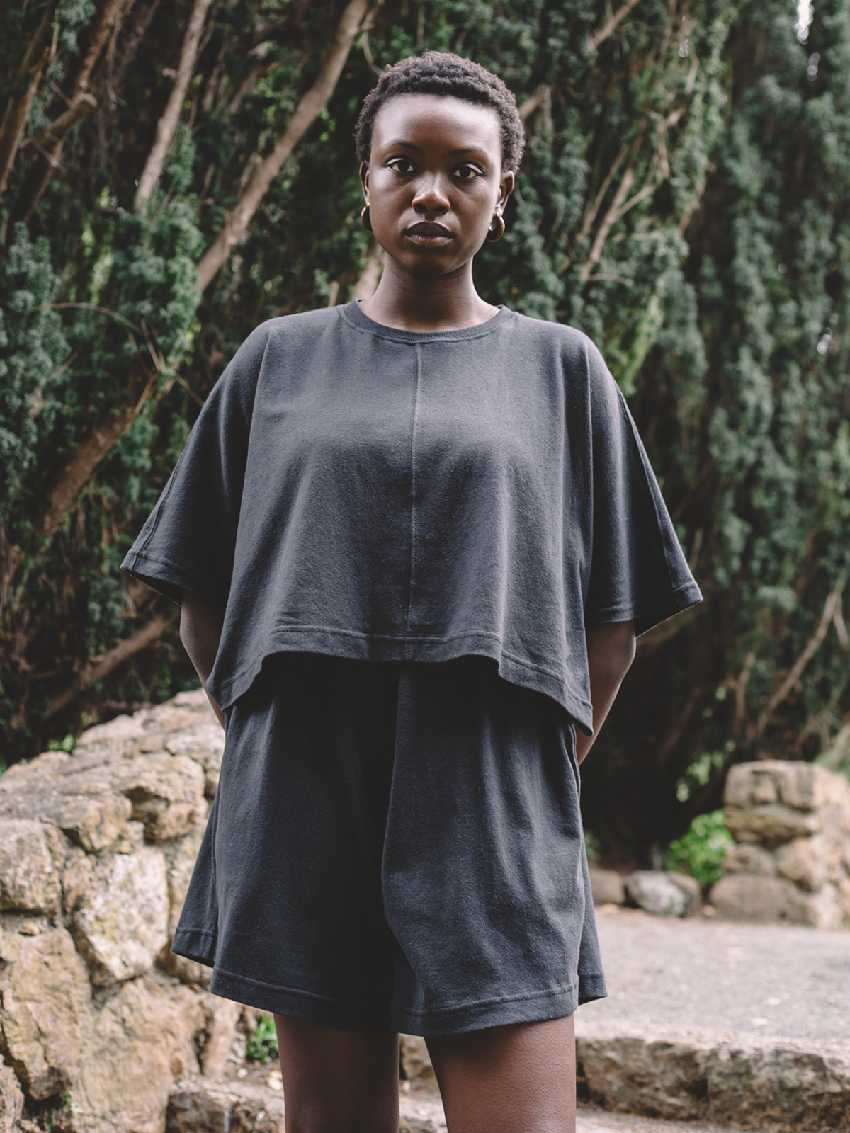 Zola Top - Faded Black Jersey
