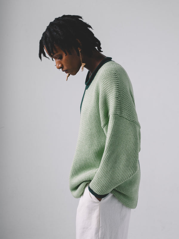 Leal Sweater - Avocado Duo