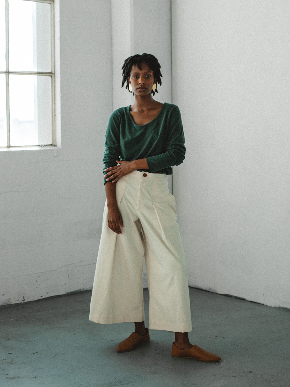 Lin Trousers - Natural